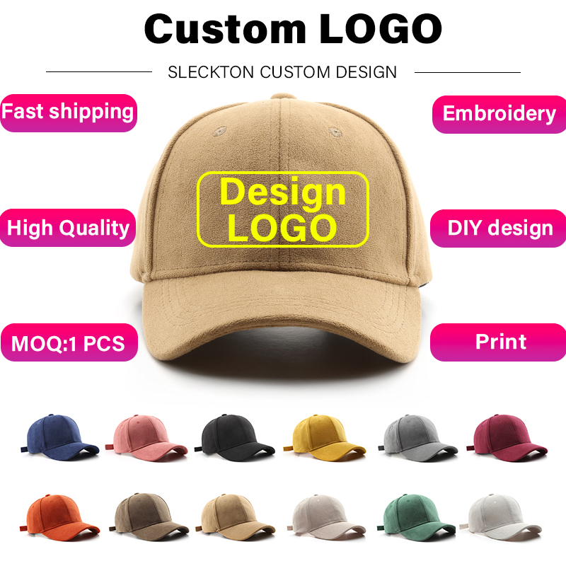Women Fashion Brand Logo - Sleckton หมวกเบสบอลรองเท้าหนังนิ่มแฟชั่นปักลาย DIY ออกแบบเองสำหรับผู้หญิงและผู้ชายหมวกพิมพ์ลายโลโก้แบรนด์สำหรับทั้งชายและหญิงขายส่ง