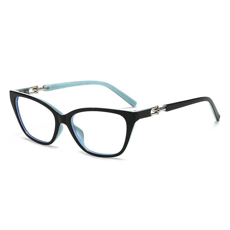Women'S Fashion Glasses Non Prescription - แว่นตาป้องกันแสงสีฟ้าแบบไม่ต้องใช้ใบสั่งแพทย์ รุ่นใหม่ แบรนด์ T สำหรับผู้หญิงสไตล์วรรณกรรม กรอบแว่นตาขนาดใหญ่