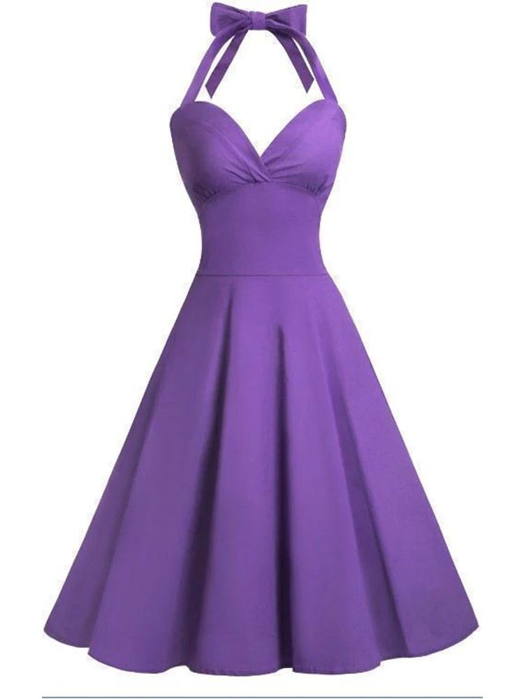 Women'S Fashion Of The 50S - BABYONLINE 50s Audrey Hepburn Halter ชุดผู้หญิง