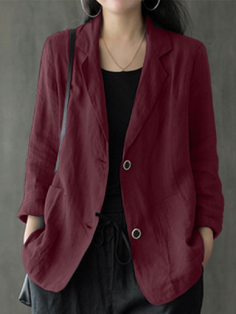 Elegant Solid Blazerผู้หญิงฤดู - Blazer Women Oversized บทวิจารณ์และราคา