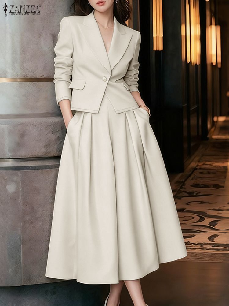 ชุดสปริง ZANZEA สำหรับผู้หญิง  - Blazer Women Oversized บทวิจารณ์และราคา