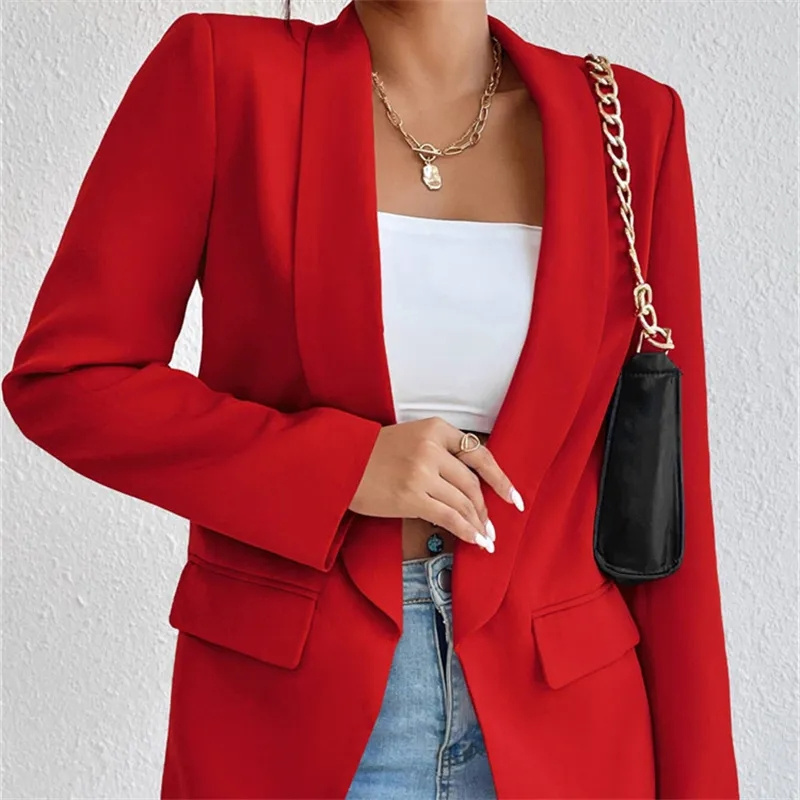 เสื้อโค้ทสูทแฟชั่นผู้หญิงแบบให - Blazer Women Oversized บทวิจารณ์และราคา