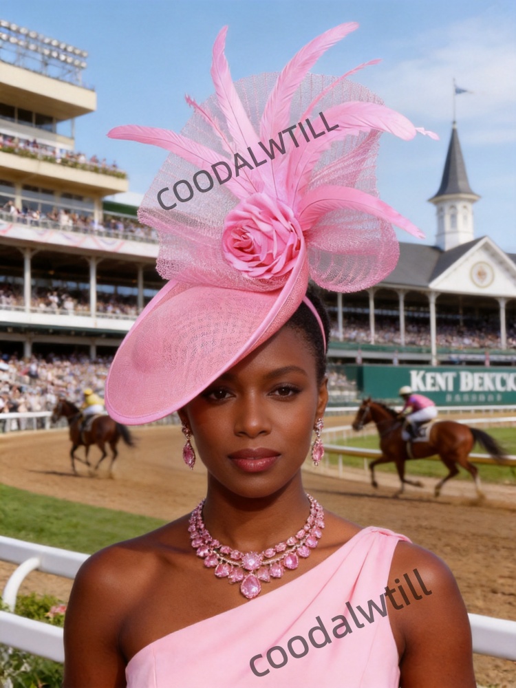 หมวกประดับขนนกสีแดงสำหรับแข่งม - Women'S Fashion Kentucky Derby บทวิจารณ์และราคา