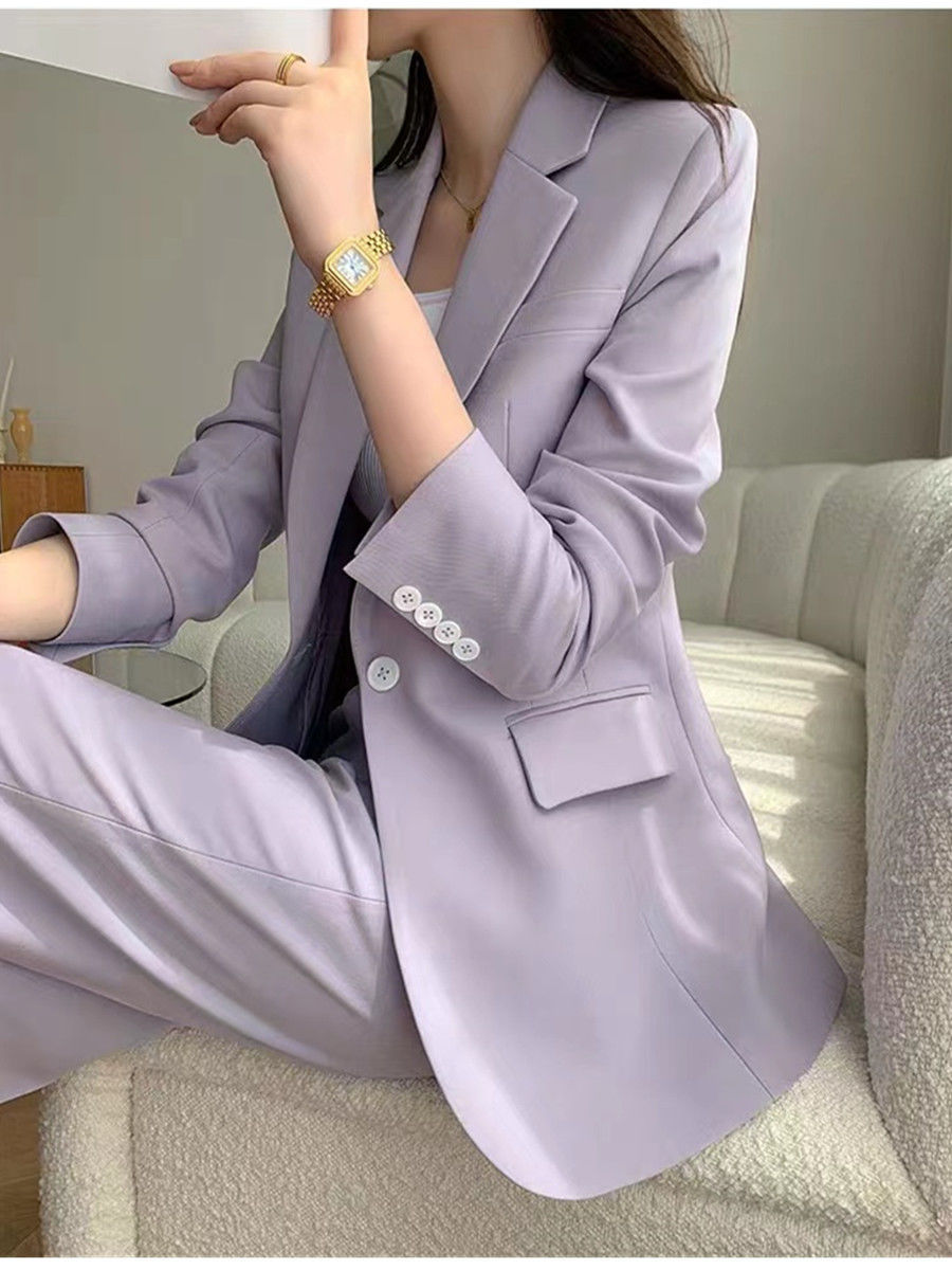 ชุดสูทผู้หญิงสีม่วง Allingentl - Women'S Fashion Blazer บทวิจารณ์และราคา