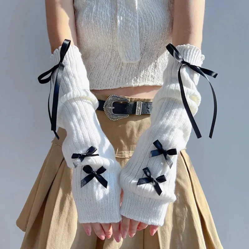 ปลอกแขนแฟชั่นสไตล์ Y2K สำหรับผ - Women Fashion Gloves บทวิจารณ์และราคา