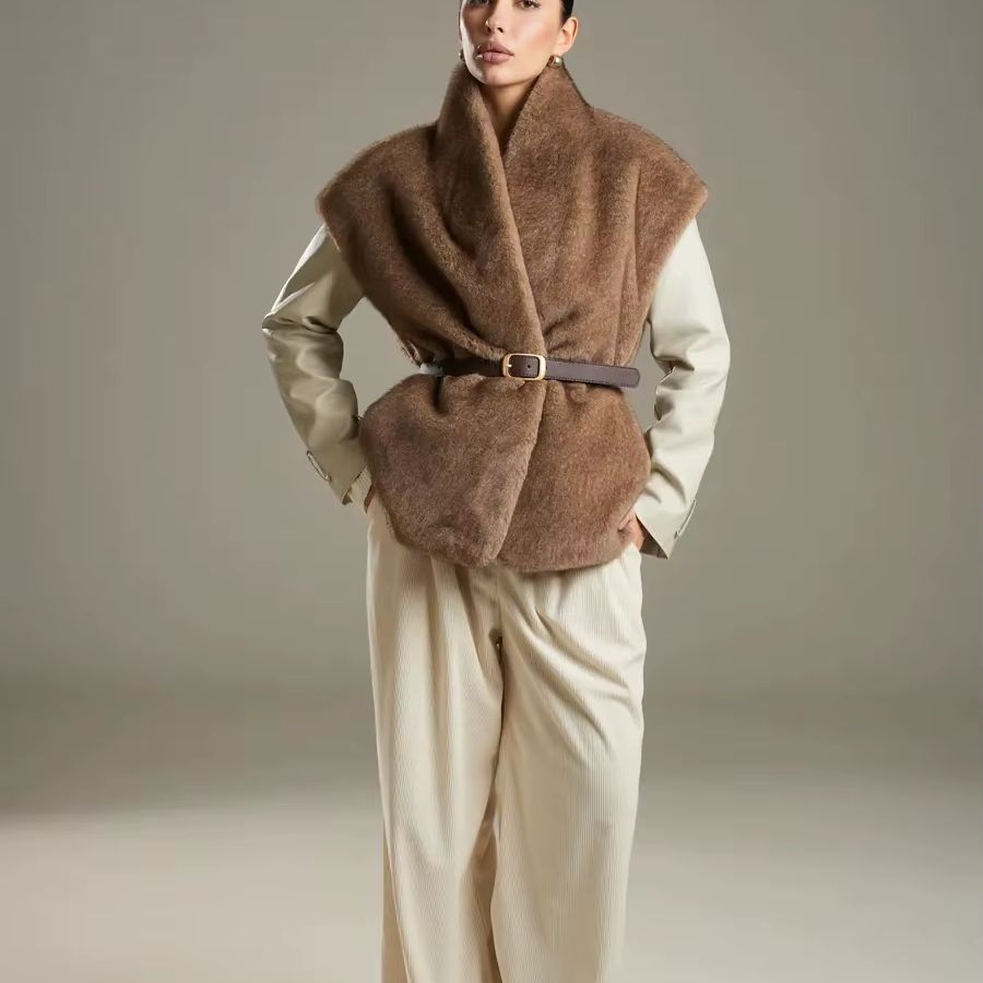 เสื้อกั๊กขนสัตว์สำหรับผู้หญิง  - Women'S Fashion Gilet บทวิจารณ์และราคา