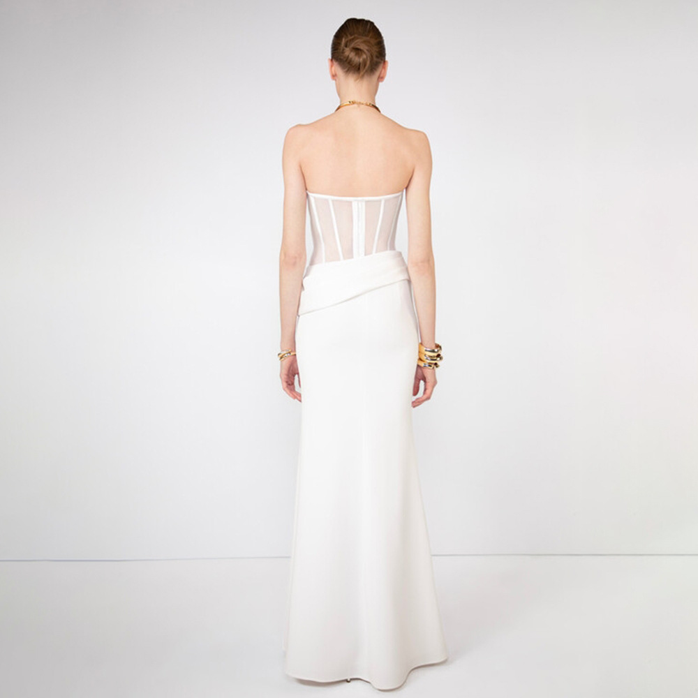ชุดราตรีซีทรูทรงปลายหางปลา ดีไ - Women Fashion Dress Names บทวิจารณ์และราคา
