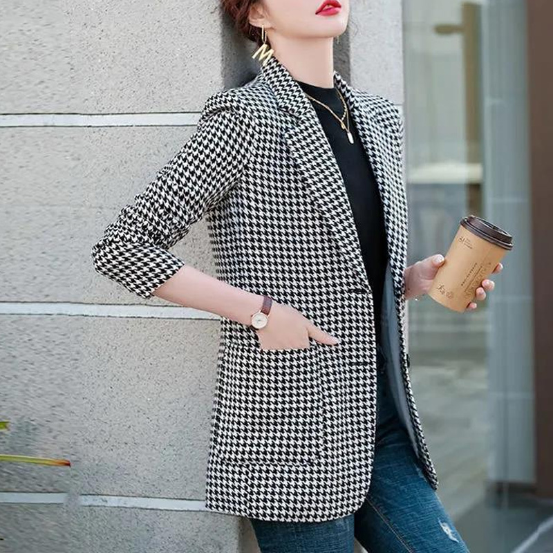 2023 ใหม่ฤดูใบไม้ผลิและฤดูใบไม - Blazer Women Oversized บทวิจารณ์และราคา