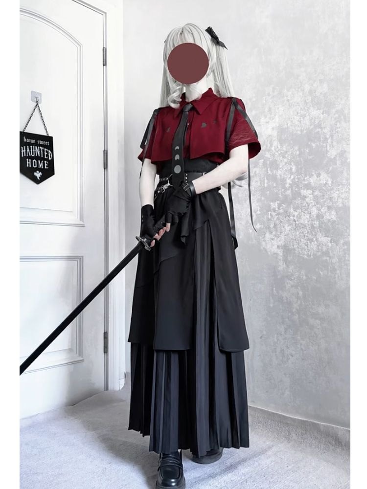 2025 New Gothic Vintage Elegan - Belted Shirt Dress บทวิจารณ์และราคา
