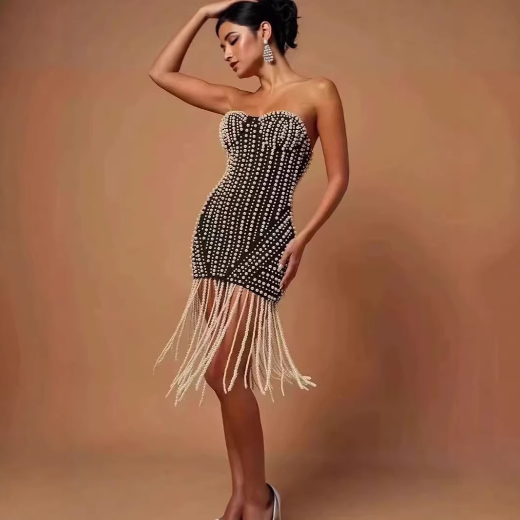 เดรสสั้นรัดรูปเซ็กซี่แบบไม่มีส - Women'S Fashion Dresses Images บทวิจารณ์และราคา