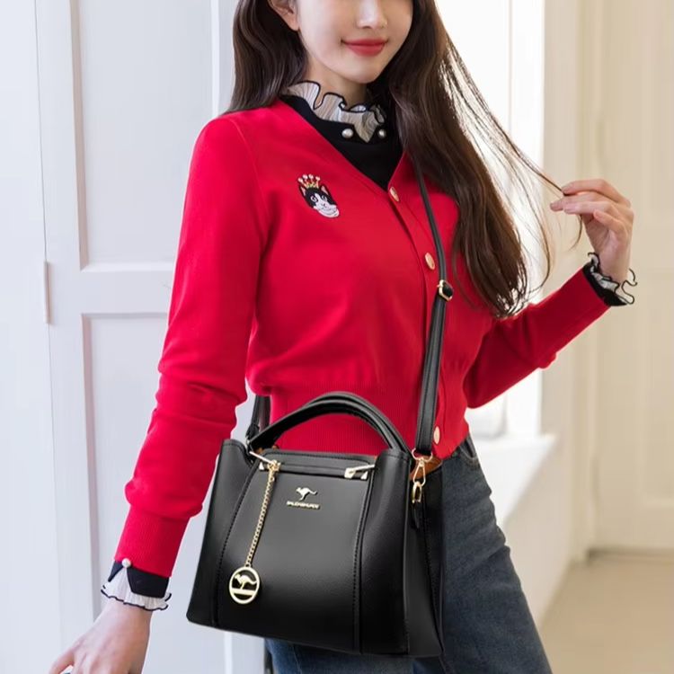 กระเป๋าถือหนังผู้หญิงดีไซน์หรู - Women Fashion Brand Logo บทวิจารณ์และราคา