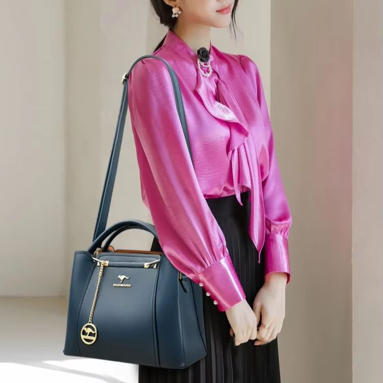 กระเป๋าถือหนังผู้หญิงดีไซน์หรู - Women Fashion Brand Logo บทวิจารณ์และราคา