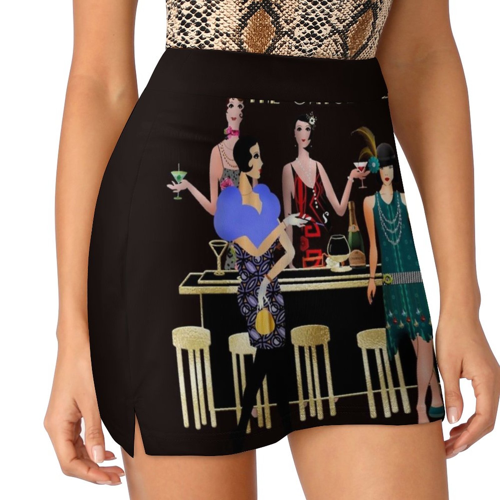 Gatsby Eraกระโปรงผู้หญิงแฟชั่น - Women'S Fashion Roaring 20S บทวิจารณ์และราคา