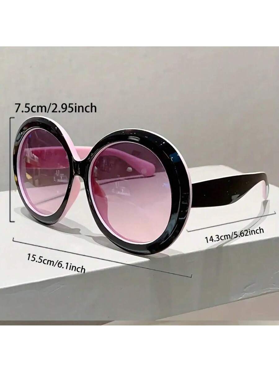 แว่นตากรอบกลมขนาดใหญ่สำหรับผู้ - Women'S Fashion Glasses Non Prescription บทวิจารณ์และราคา
