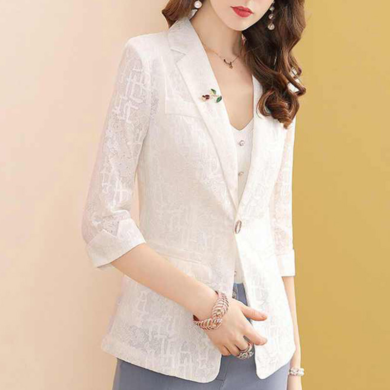 เสื้อเบลเซอร์ผู้หญิงสีพื้นเรีย - Blazer Women Oversized บทวิจารณ์และราคา