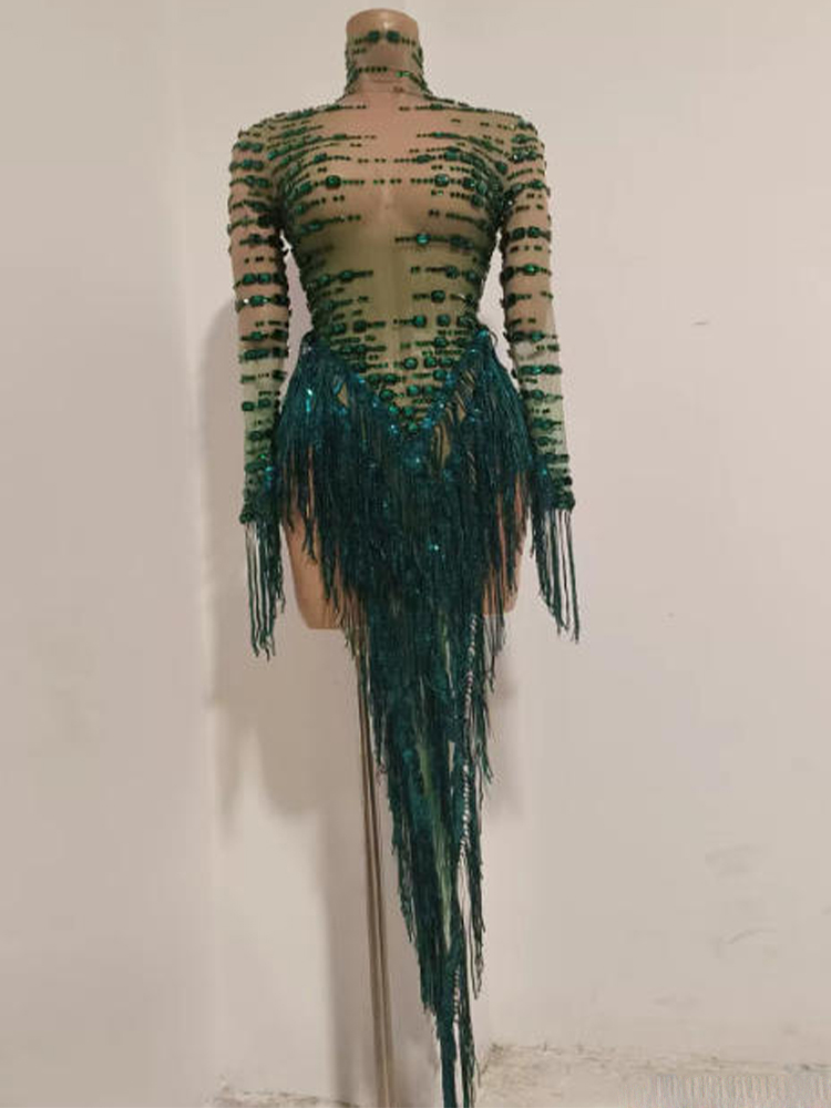 ชุดเดรสแขนยาวประดับพู่เพชรคุณภ - Women'S Fashion Dresses Images บทวิจารณ์และราคา